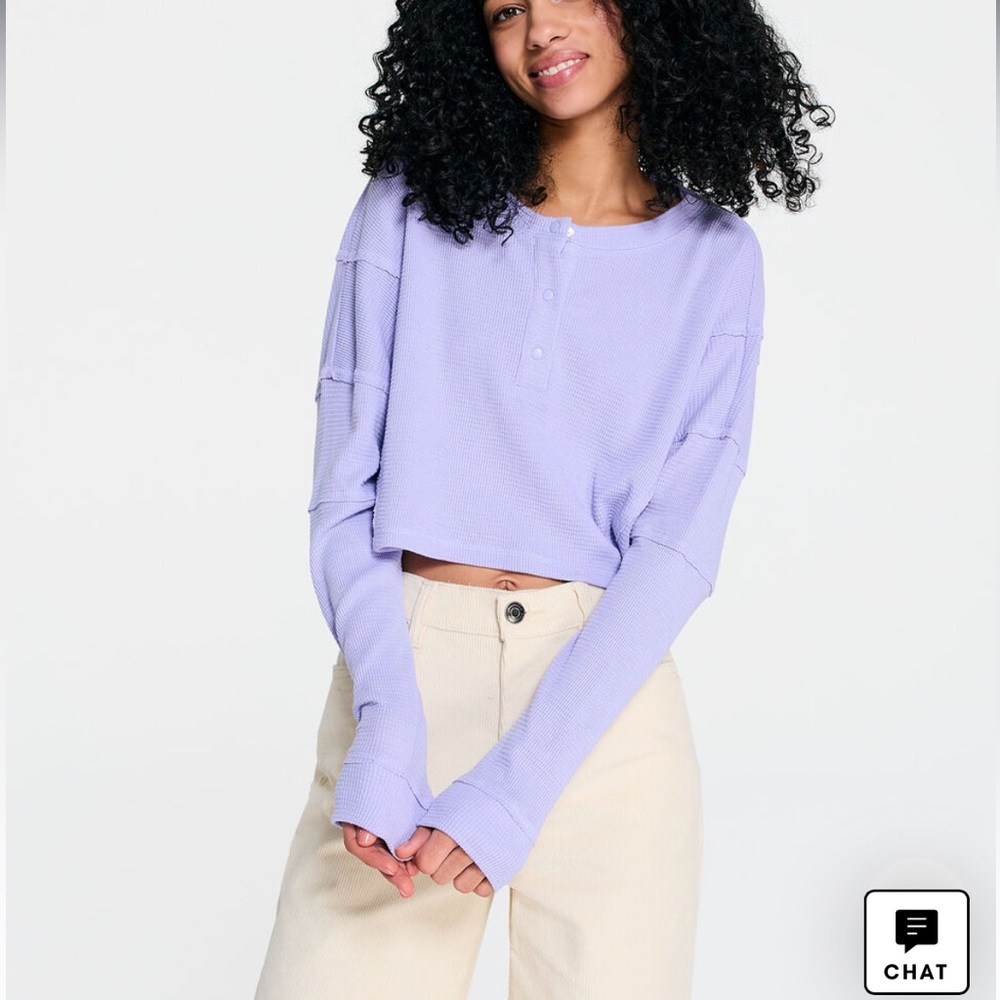 2 Aeropostale Long Sleeve Henley Top